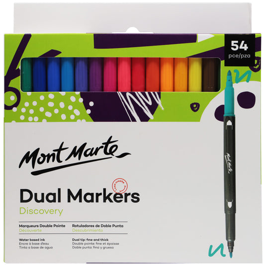 M.M. DISCOVERY DUAL TIP MARKERS 54PCE