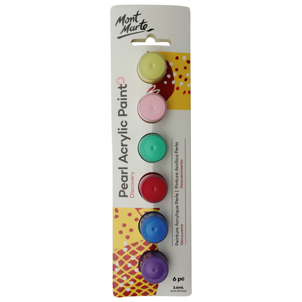 M.M. Pearl Paints 6pc X 3.6ml