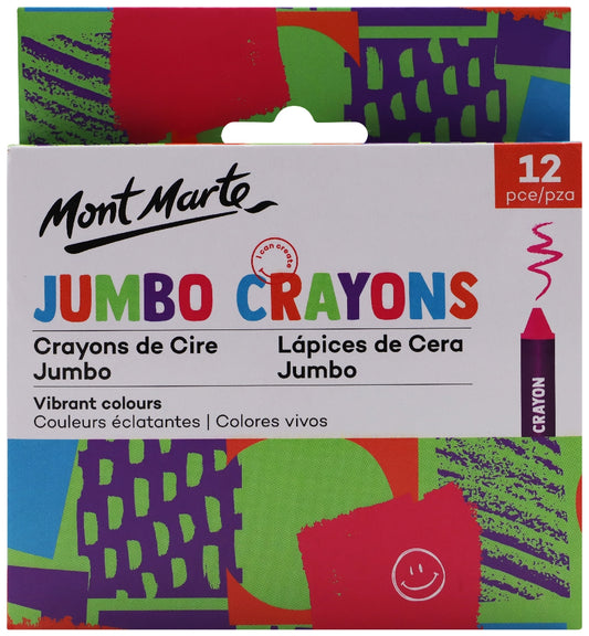 M.M. Jumbo Crayons 12pce
