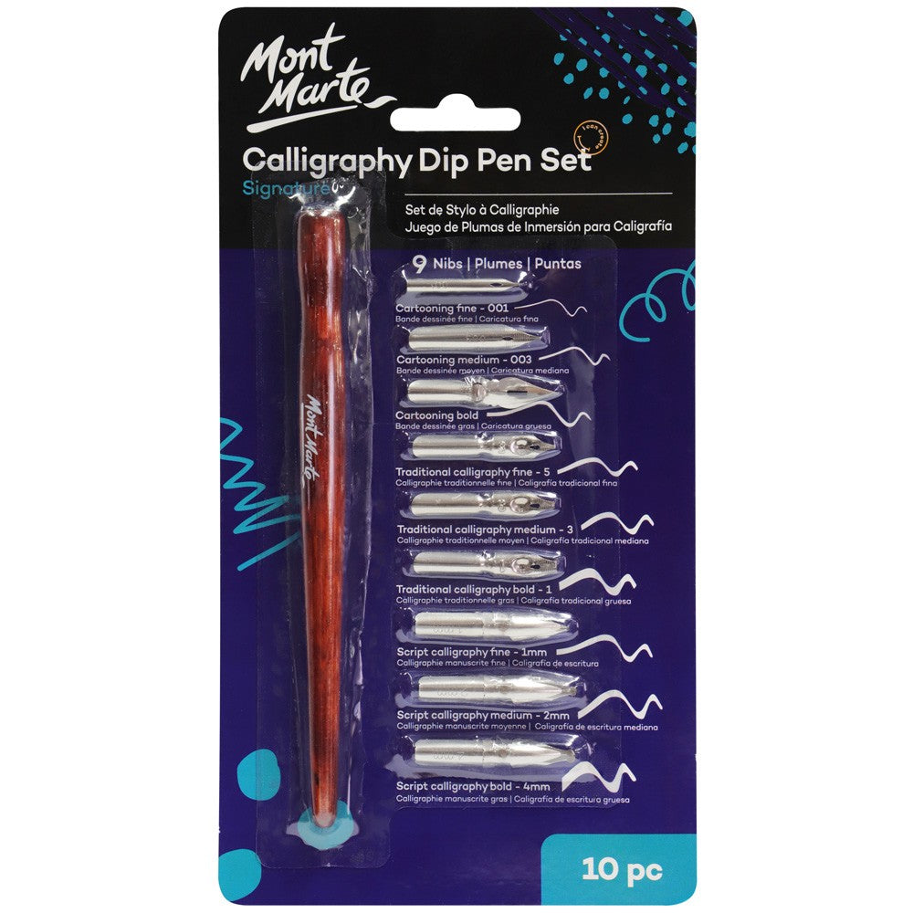 M.M. Calligraphy Dip Pen Set - 9 Nib