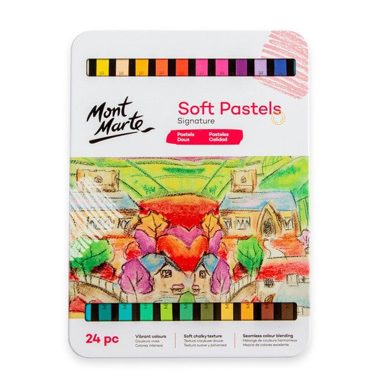 M.M. Soft Pastels 24pc In Tin Box