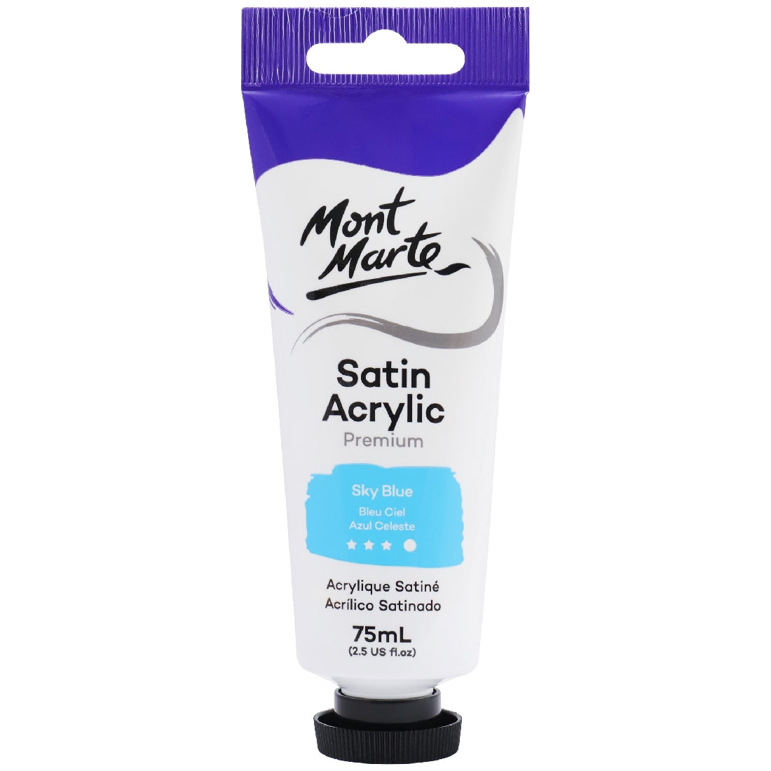 M.M. Satin Acrylic 75ml - Sky Blue