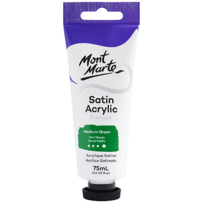 M.M. Satin Acrylic 75ml - Medium Green