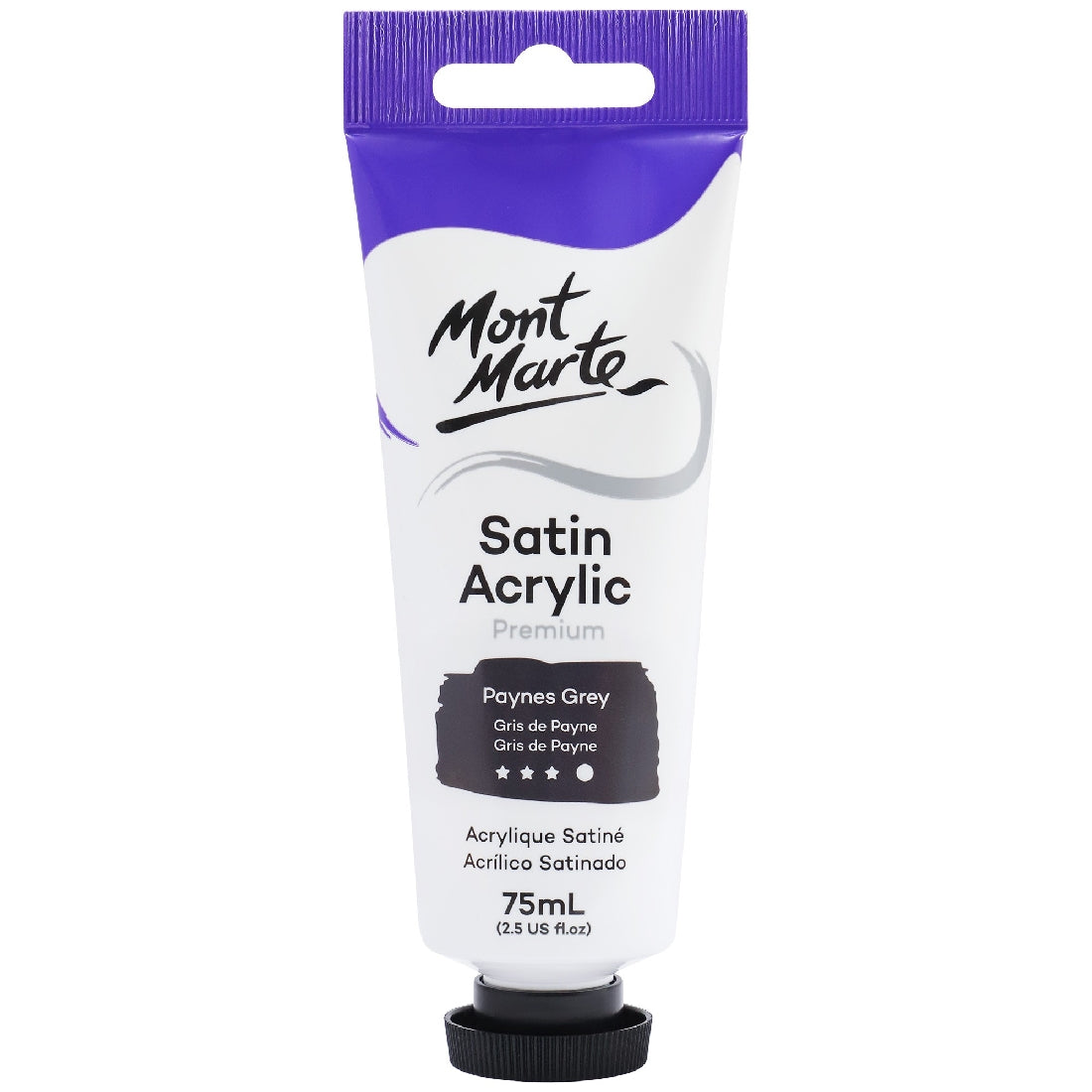 M.M. Satin Acrylic 75ml - Paynes Grey