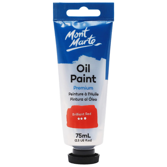 M.M. Oil Paint 75ml - Brilliant Red