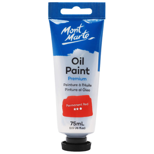 M.M. Oil Paint 75ml - Permanent Red