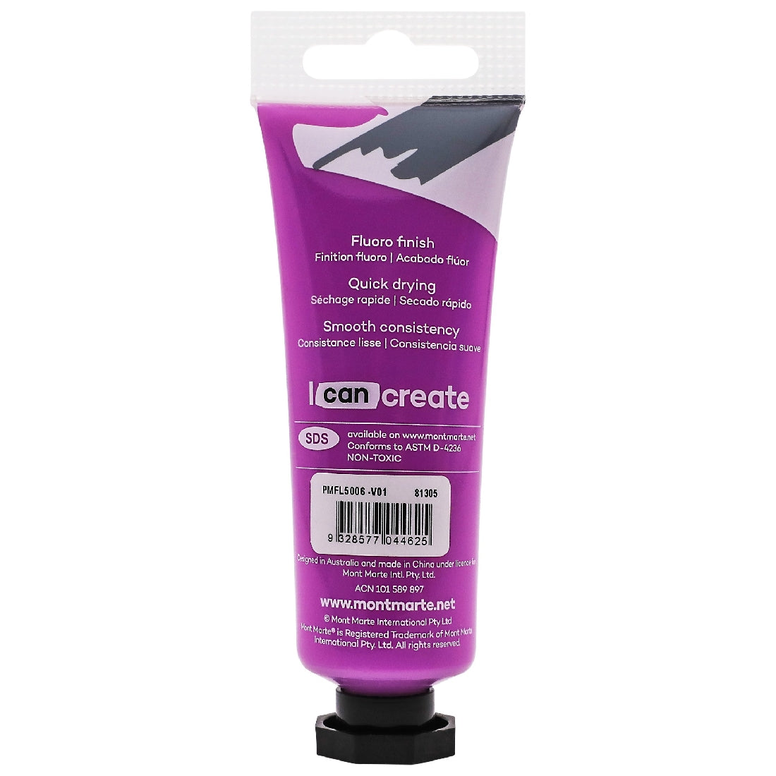 M.M. Fluoro Acrylic Paint 50ml - Purple