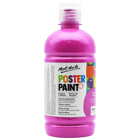 M.M. Poster Paint 500ml - Fluoro Purple