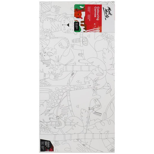 M.M. Colouring Canvas 30x60cm Nursery Assorted