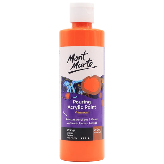 M.M. Pouring Acrylic 240ml - Orange