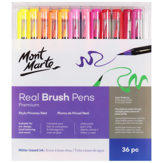 M.M. Real Brush Pens 36pc