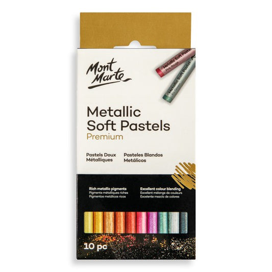 M.M. Metallic Soft Pastels 10pc