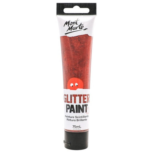 M.M. Glitter Paint 75ml - Red