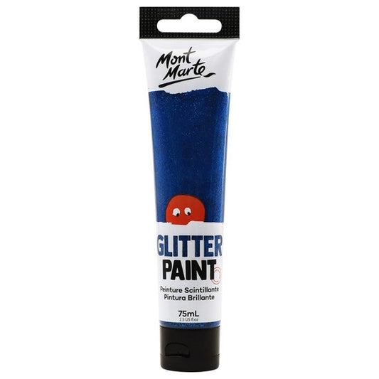 M.M. Glitter Paint 75ml - Dark Blue