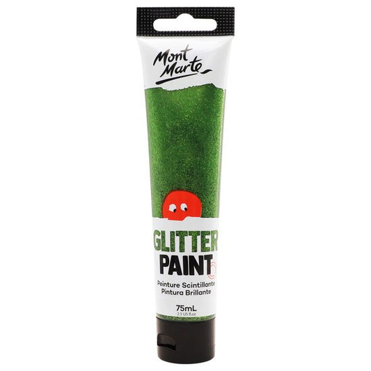 M.M. Glitter Paint 75ml - Light Green