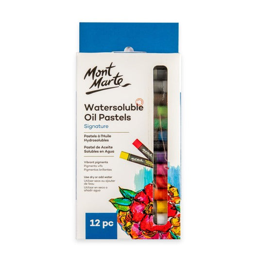 M.M. Watersoluble Oil Pastels 12pc