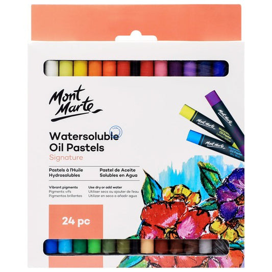 M.M. Watersoluble Oil Pastels 24pc