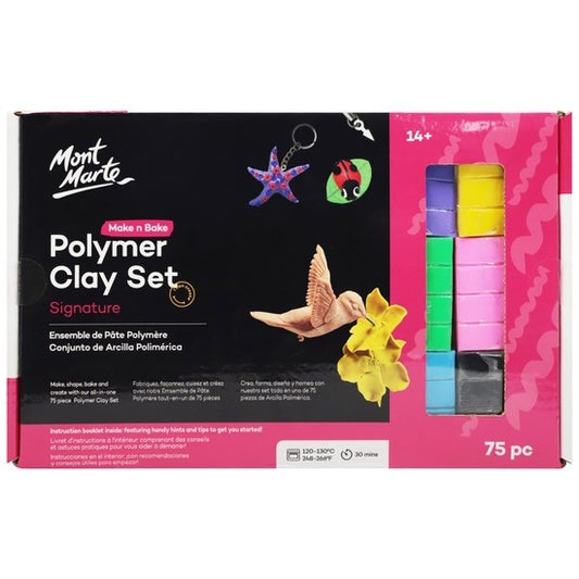 M.M. Make n Bake Polymer Clay Set 75pc