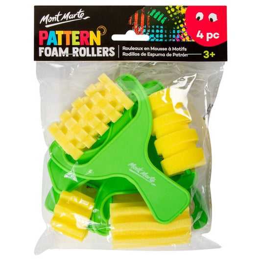 M.M. Pattern Foam Rollers 4pc