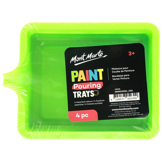 M.M. Paint Pouring Trays 4pc