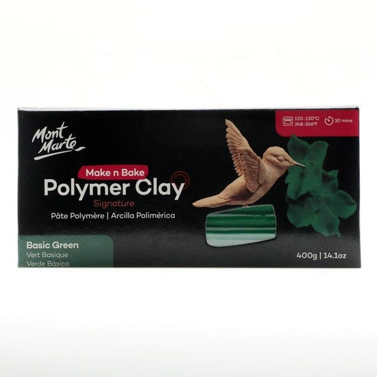 M.M. Make N Bake Polymer Clay 400g - Basic Green