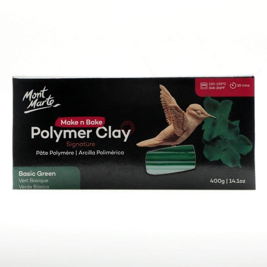 M.M. Make n Bake Polymer Clay 400g - Basic Green