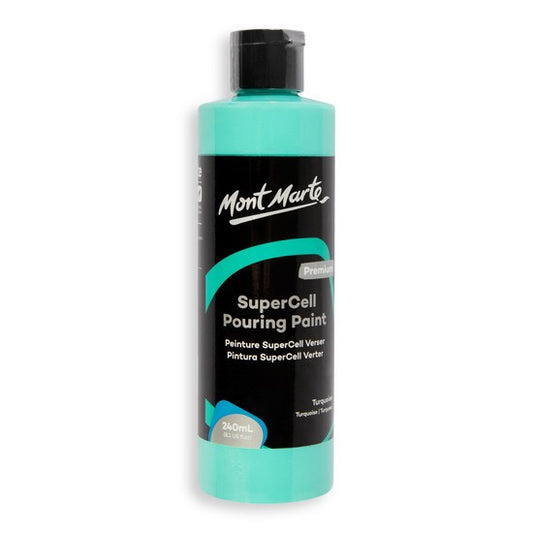 M.M. SuperCell Pouring Paint 240ml - Turquoise