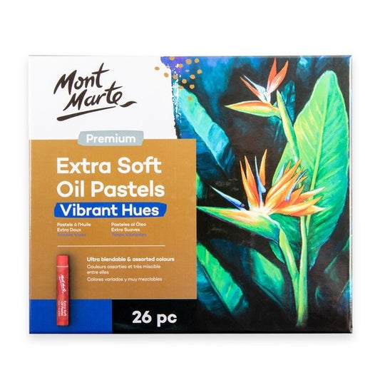 M.M. Extra Soft Oil Pastels Vibrant Hue 26pc