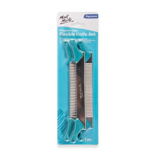 M.M. Flexible Polymer Clay Blades 3pc