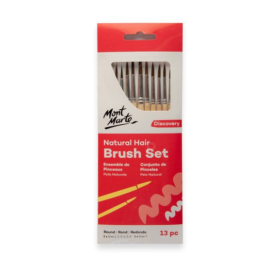 M.M. Natural Hair Round Brush Set 13pc