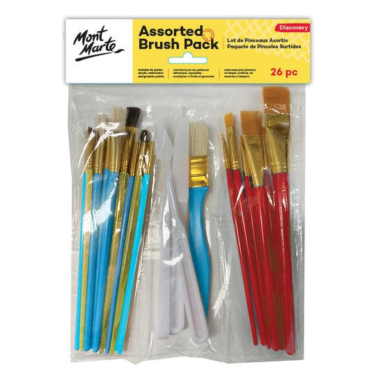 M.M. Assorted Brush Pack 26pc