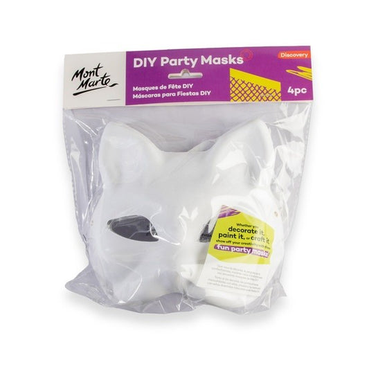 M.M. DIY Party Masks 4pc - Cat