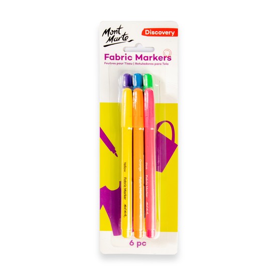 M.M. Fabric Markers 6pc