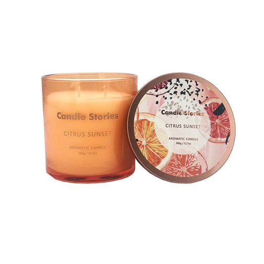 Candle Jar Soy 360g Citrus Sunset