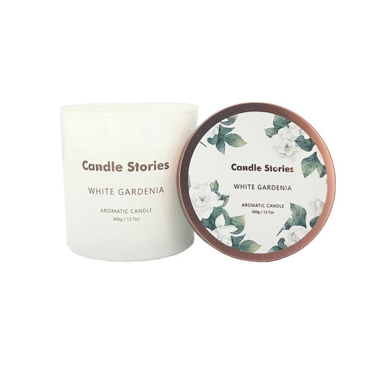 Candle Jar Soy 360g White Gardenia
