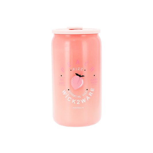 Candle Soy Coke Jar 365g Peach