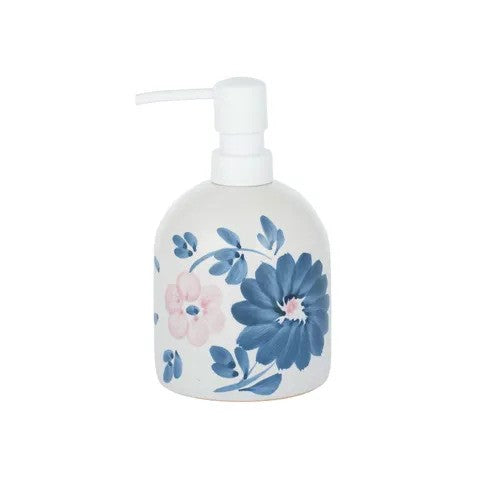 Floweret Ceramic Dispenser 9x16cm Navy/lilac