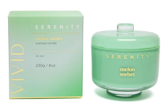 Serenity Home Vivid 8oz Candle - Melon Sorbet