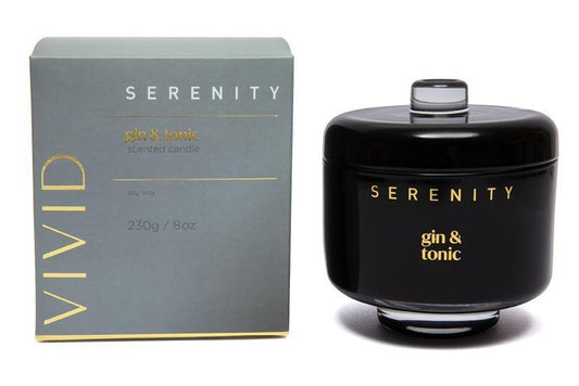 Serenity Home Vivid 8oz Candle - Gin & Tonic