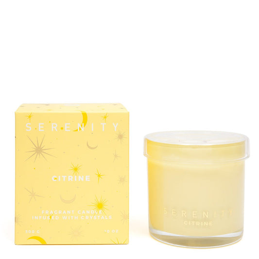 Crystal Energise & Citrine Candle 300g