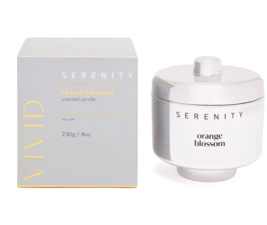 Serenity Home Vivid 8oz Candle - Orange Blossom