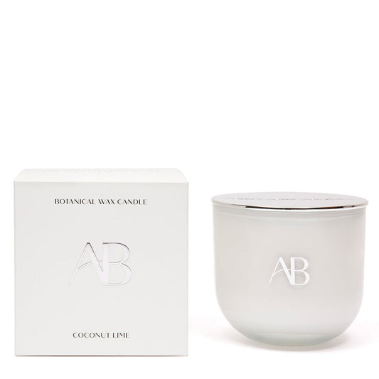 Coloured Core Candle - 340g Coconut Lime