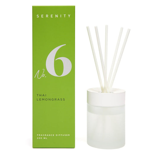 Numbered Coloured Core Thai Lemongrass Diffuser 200ml