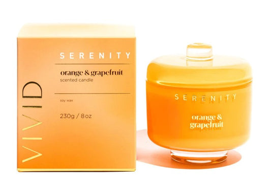 Serenity Home Vivid 8oz Candle Orange & Grapefruit