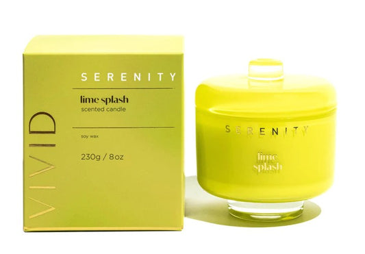 Serenity Home Vivid 8oz Candle Lime Splash