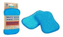 White Magic Eco Cloth Washing Up Pad Blue