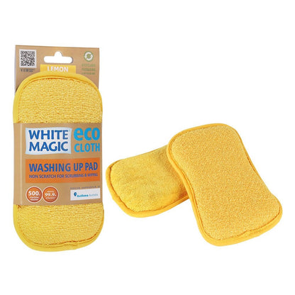 White Magic Eco Cloth Washing Up Pad Lemon