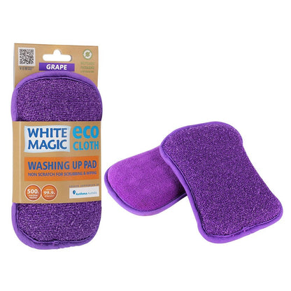 White Magic Eco Cloth Washing Up Pad Grape