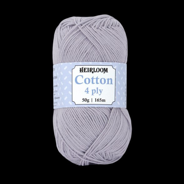 HEIRLOOM COTTON 4ply 50g GLACIER