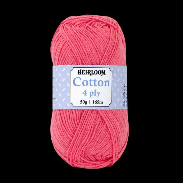 HEIRLOOM COTTON 4ply 50g BLUSH